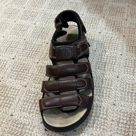 SOLD!!!Ecco Leather Open Toe Fisherman Sandals. - Picture 2 of 9